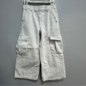 Zara Kid’s White Cargo Pants Sz 7